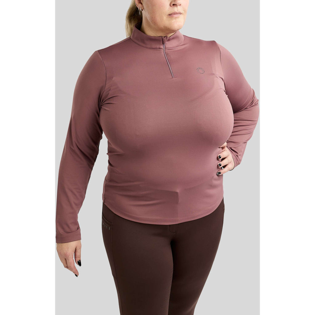 Montar Camiseta MoFlair Curve Mangas Largas Dusty Rose