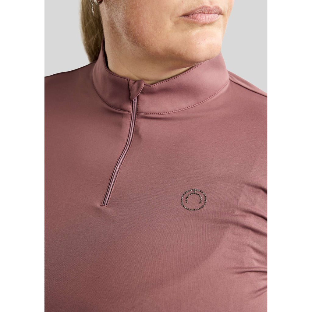 Montar Camiseta MoFlair Curve Mangas Largas Dusty Rose