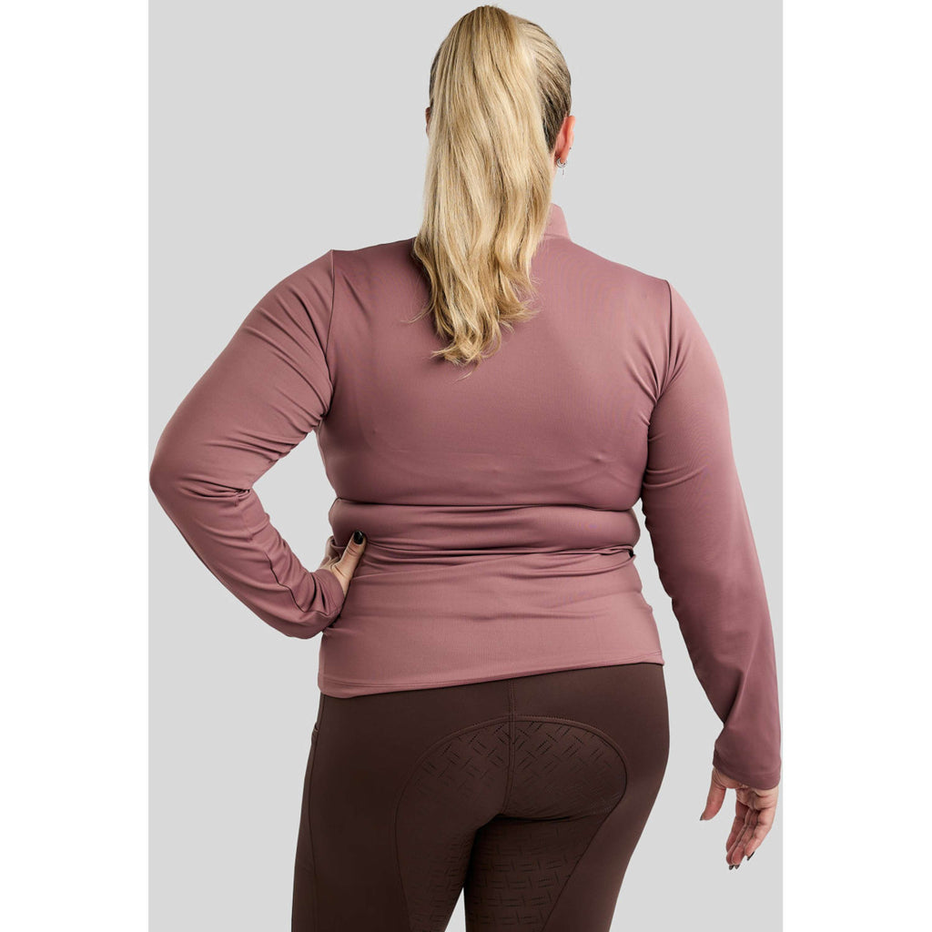 Montar Camiseta MoFlair Curve Mangas Largas Dusty Rose
