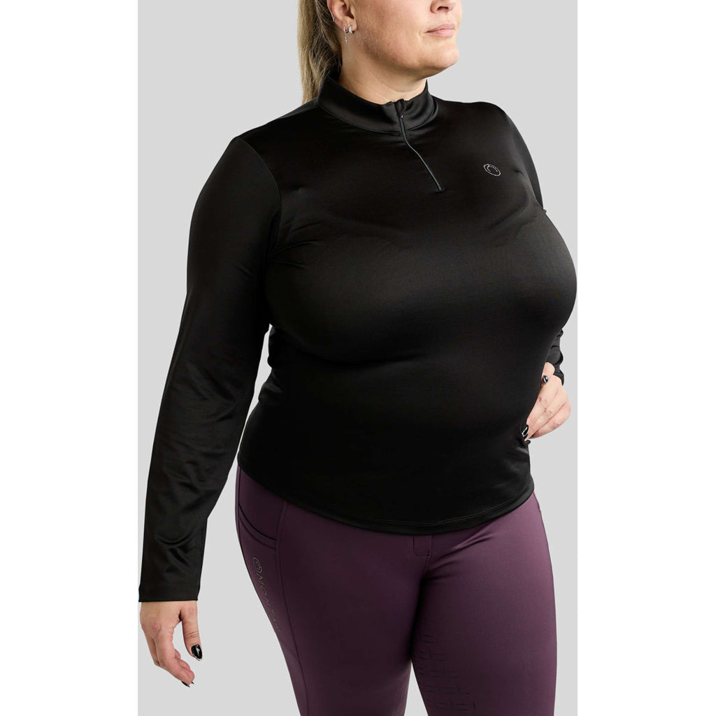 Montar Camiseta MoFlair Curve Mangas Largas Negro