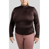 Montar Camiseta MoFlair Curve Mangas Largas Marron