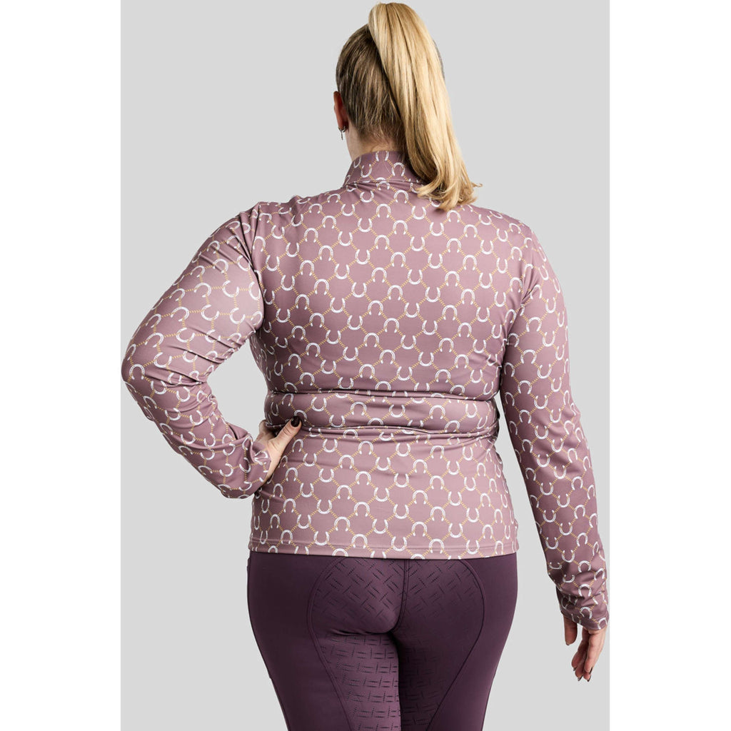 Montar Camiseta MoFreya AO Printed Curve Mangas Largas Dusty Rose