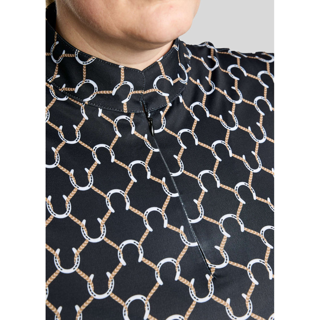 Montar Camiseta MoFreya AO Printed Curve Mangas Largas Negro