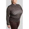 Montar Camiseta MoFreya AO Printed Curve Mangas Largas Marron