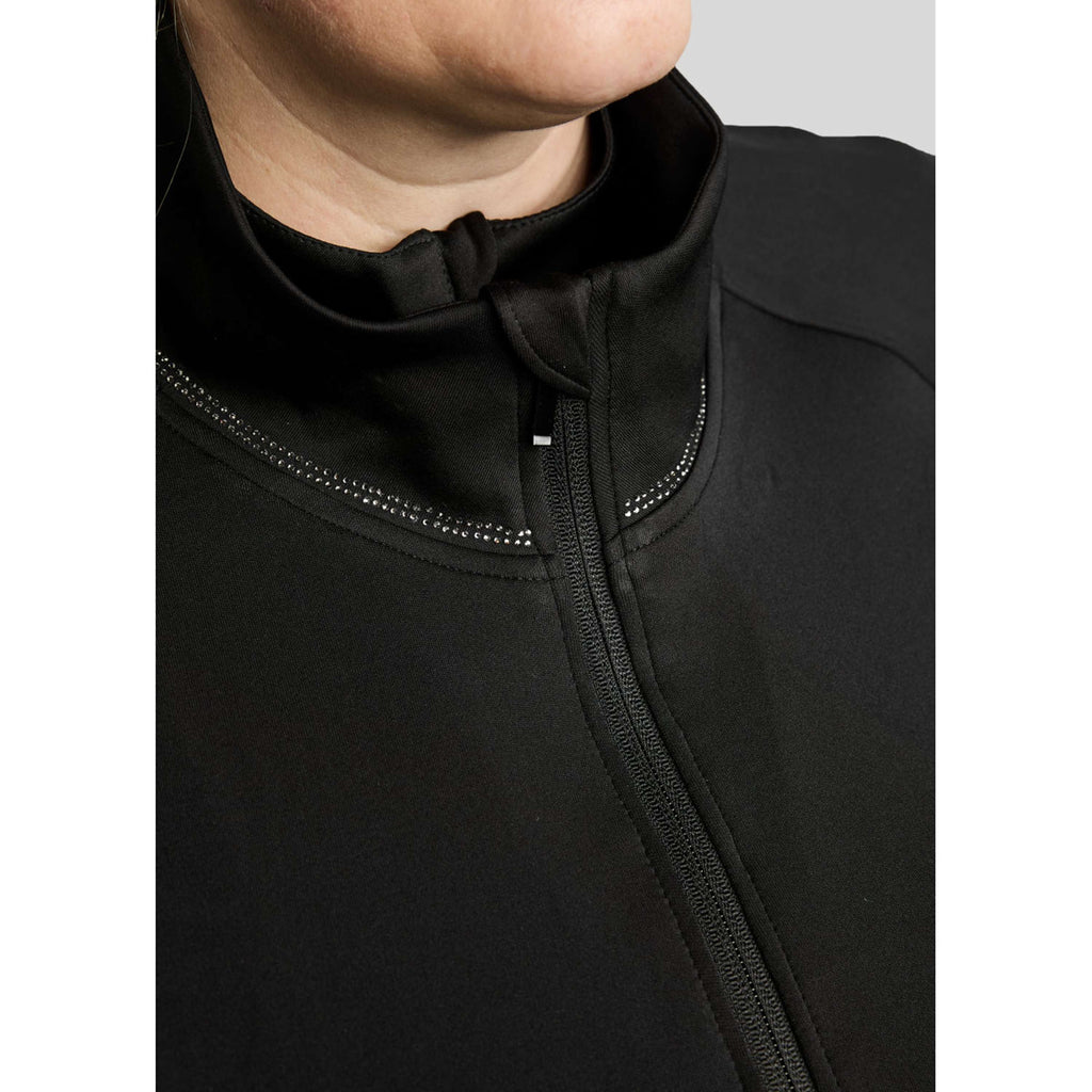 Montar Sudadera con capucha y cremallera MoFlair Curve Negro
