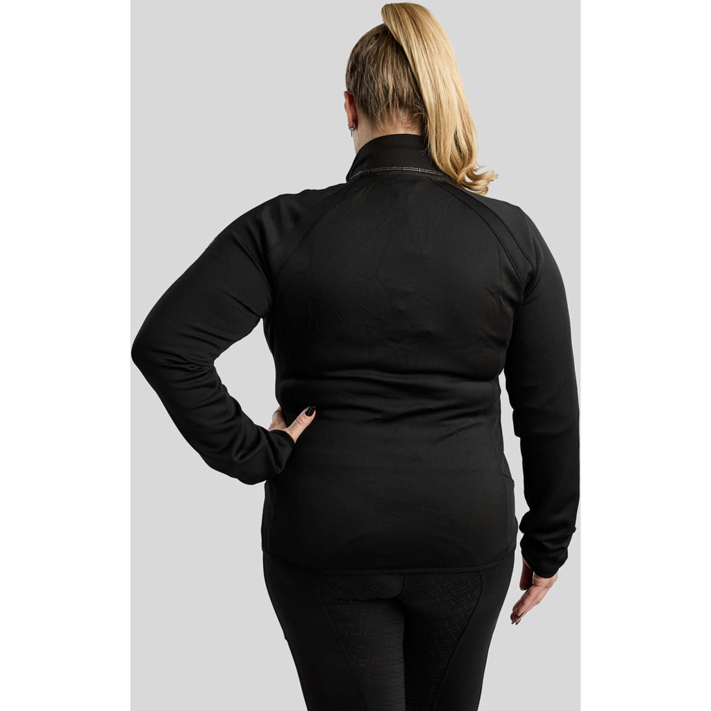 Montar Sudadera con capucha y cremallera MoFlair Curve Negro