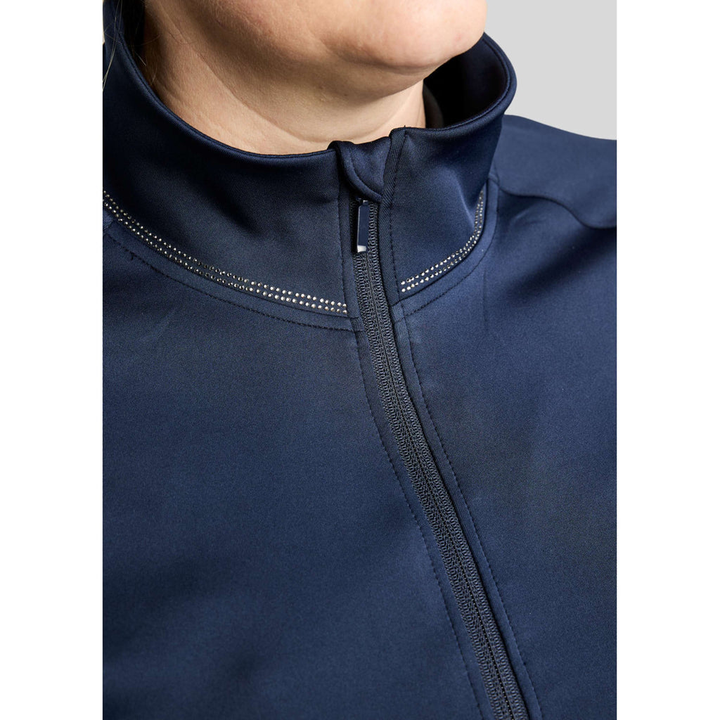 Montar Sudadera con capucha y cremallera MoFlair Curve Navy