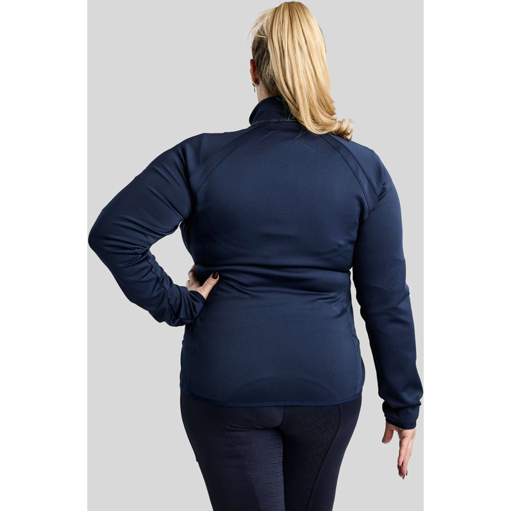Montar Sudadera con capucha y cremallera MoFlair Curve Navy