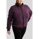 Montar Sudadera con capucha y cremallera MoFia Curve Teddy Fig