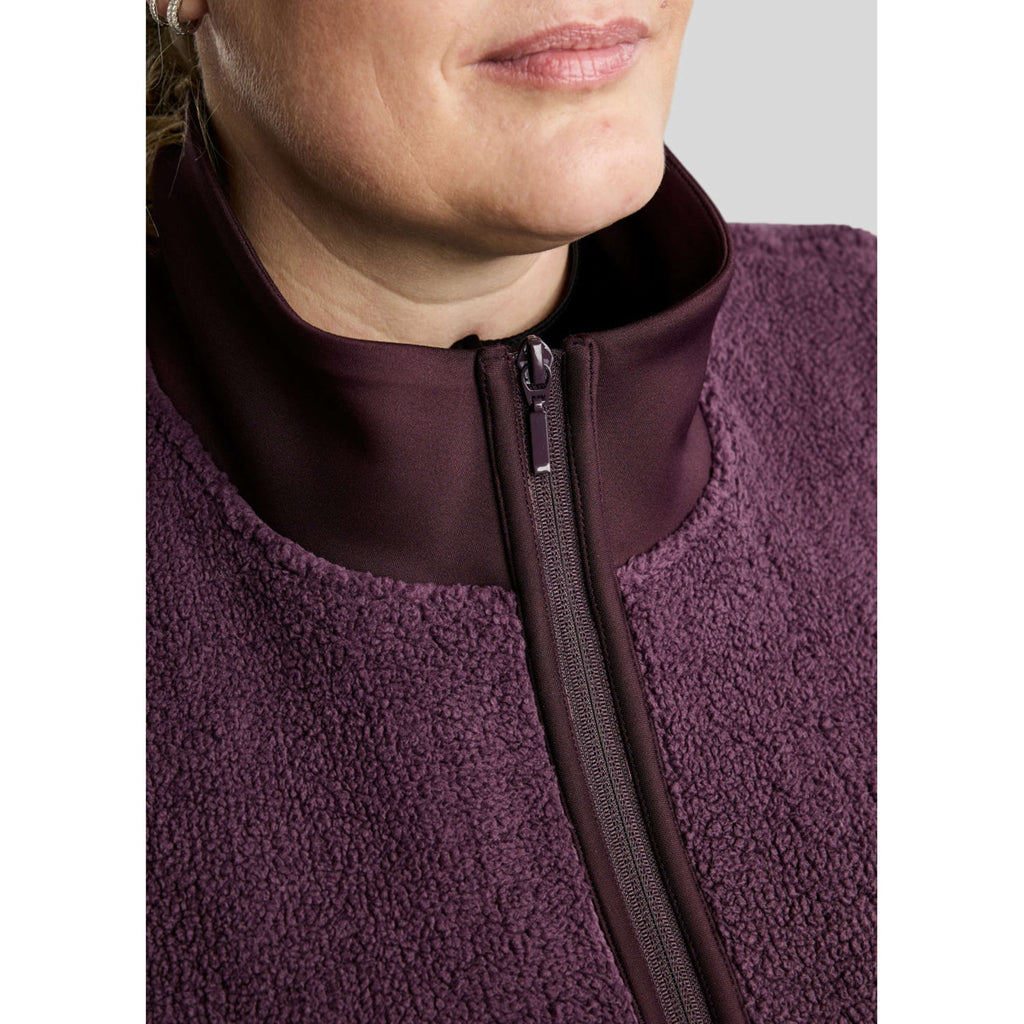 Montar Sudadera con capucha y cremallera MoFia Curve Teddy Fig