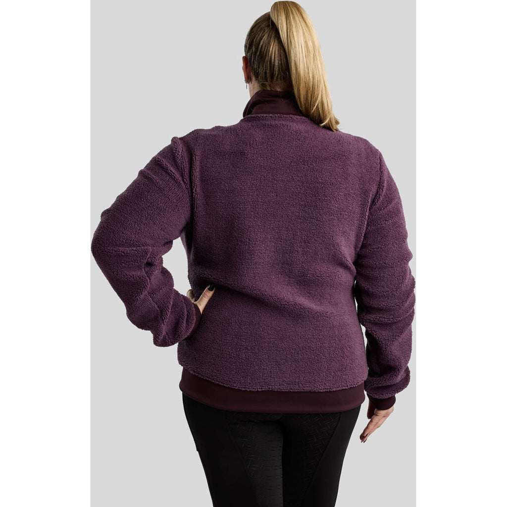 Montar Sudadera con capucha y cremallera MoFia Curve Teddy Fig