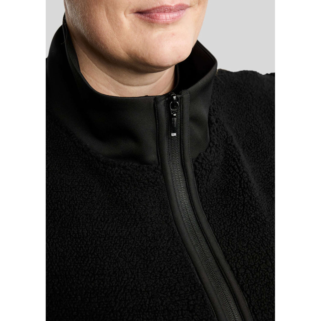 Montar Sudadera con capucha y cremallera MoFia Curve Teddy Negro
