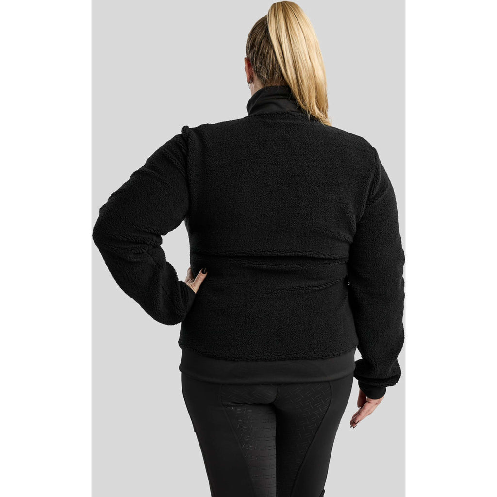 Montar Sudadera con capucha y cremallera MoFia Curve Teddy Negro