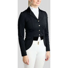 Montar Chaqueta de Competición MoValerie Short Velvet Details Golden Quartz Crystals Negro