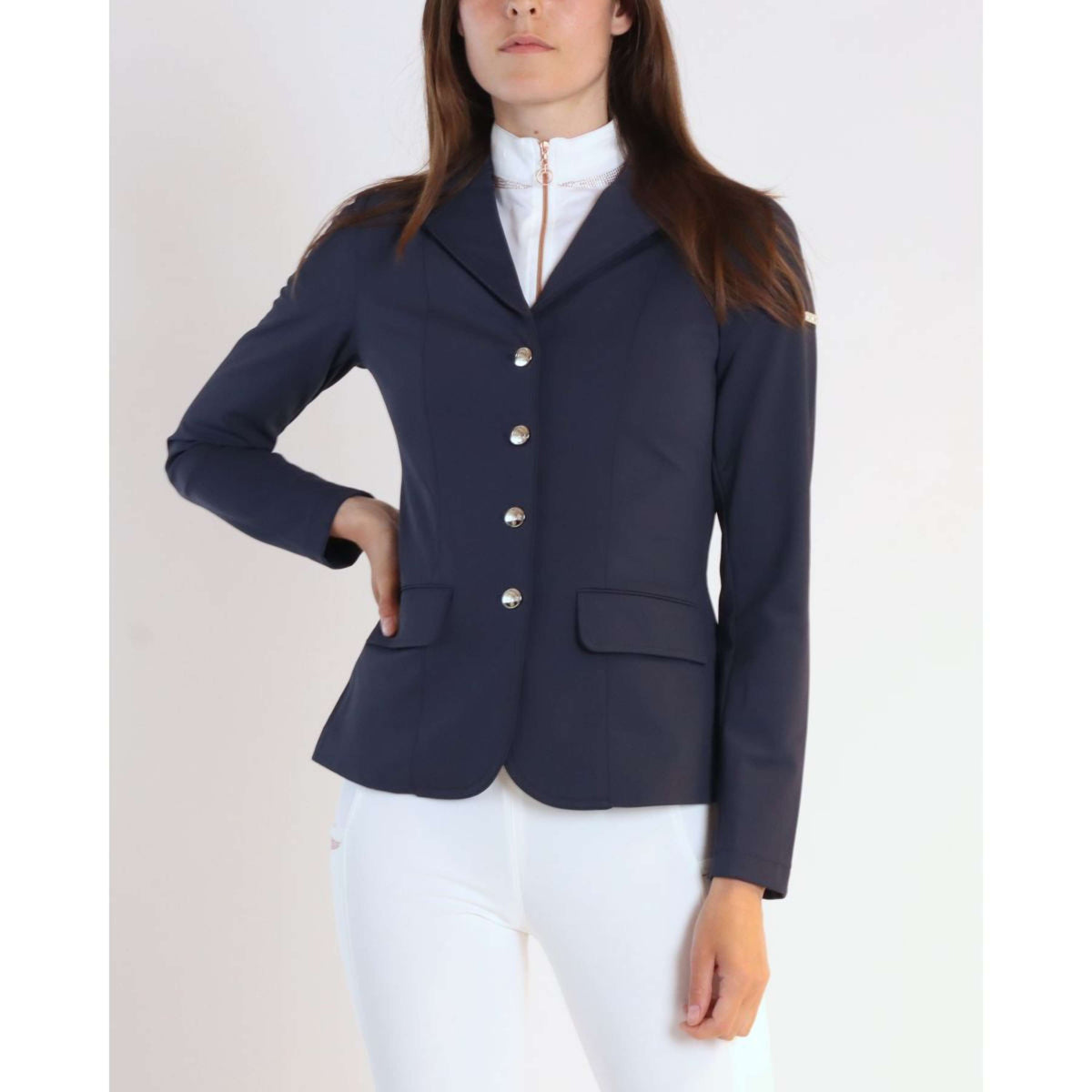 Montar Chaqueta de Competición Kathy Classic Azul Marino Oscuro