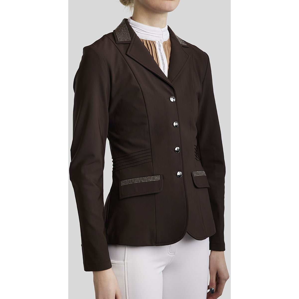 Montar Chaqueta de Competición MoKately Marron