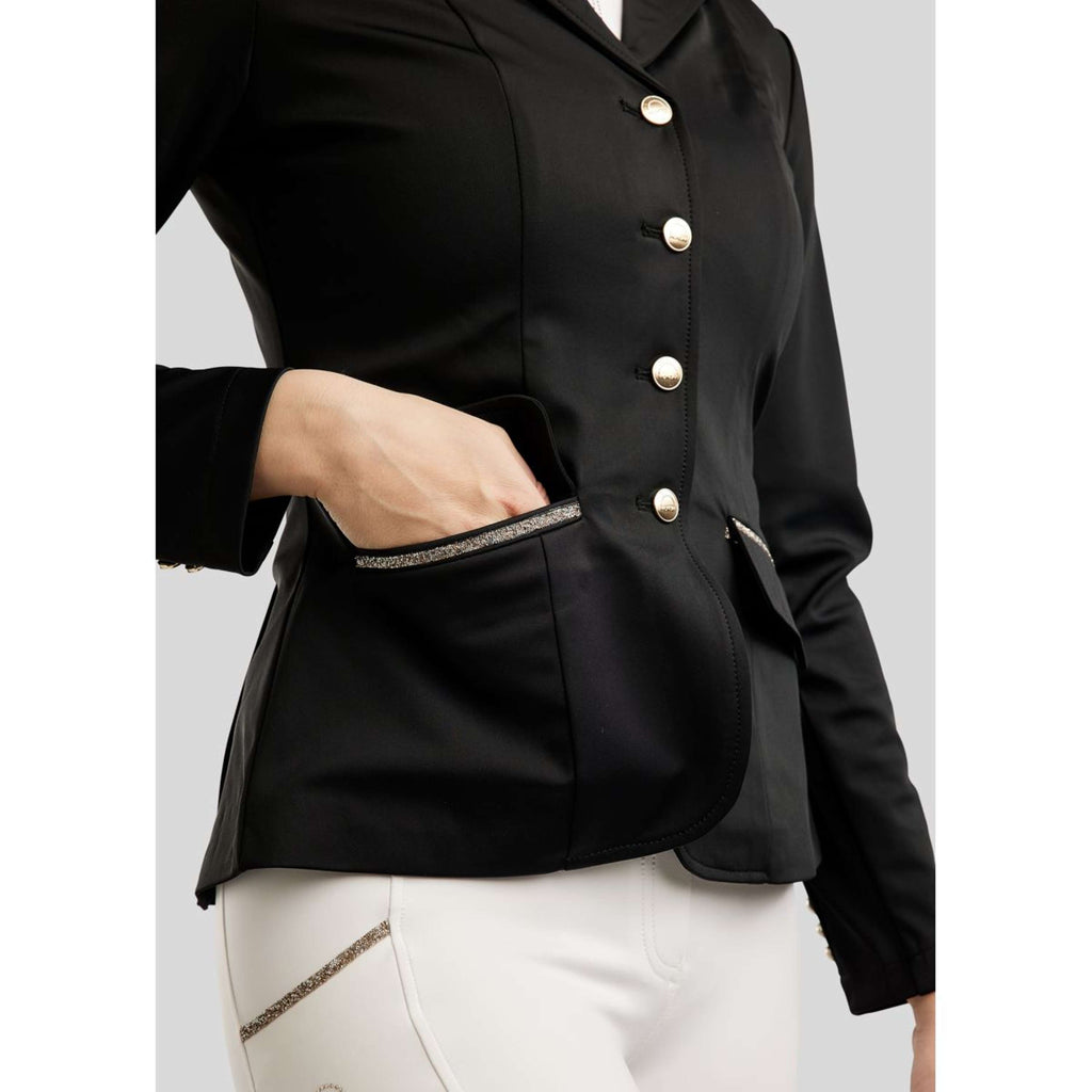 Montar Chaqueta de Competición MoLila Champagne Crystals Negro