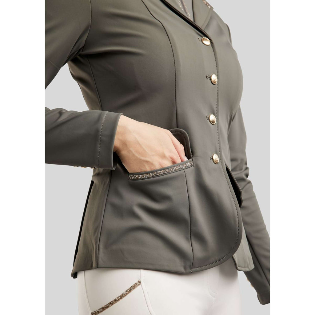 Montar Chaqueta de Competición MoLila Champagne Crystals Gris