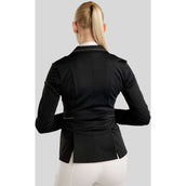 Montar Chaqueta de Competición MoPearl Pintucks Gun Metal Crystals Negro