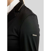 Montar Chaqueta de Competición MoPearl Pintucks Gun Metal Crystals Negro