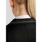 Montar Chaqueta de Competición MoPearl Pintucks Gun Metal Crystals Negro