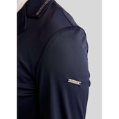 Montar Chaqueta de Competición MoPearl Pintucks Gun Metal Crystals Navy
