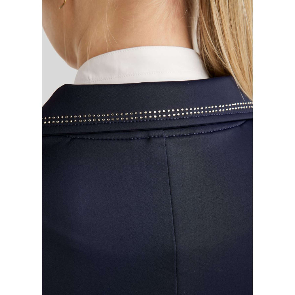 Montar Chaqueta de Competición MoPearl Pintucks Gun Metal Crystals Navy