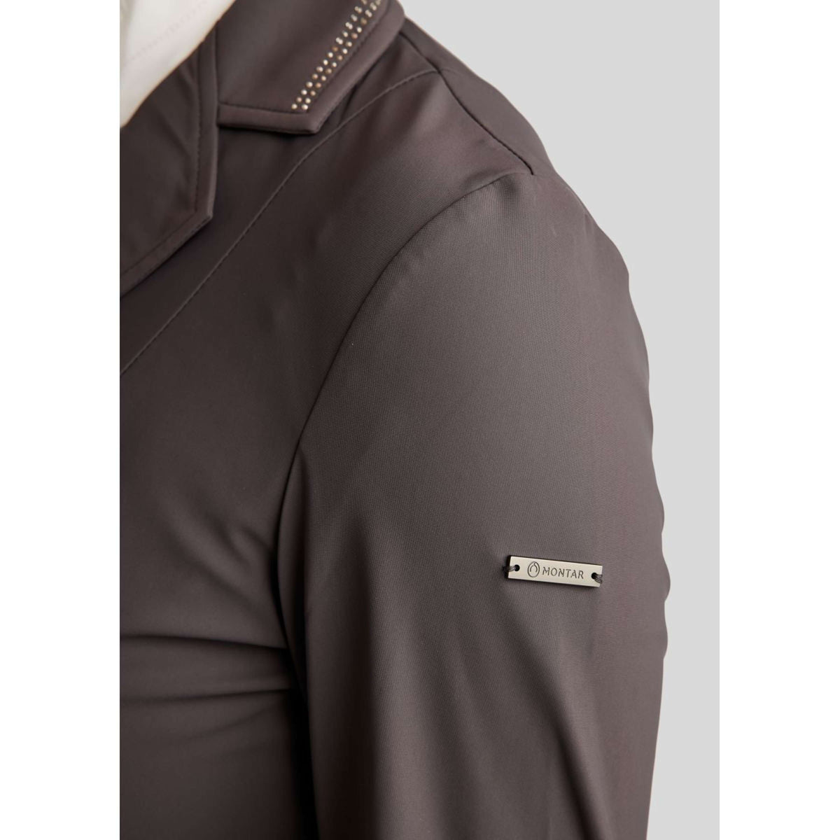 Montar Chaqueta de Competición MoPearl Pintucks Gun Metal Crystals Slate Grey