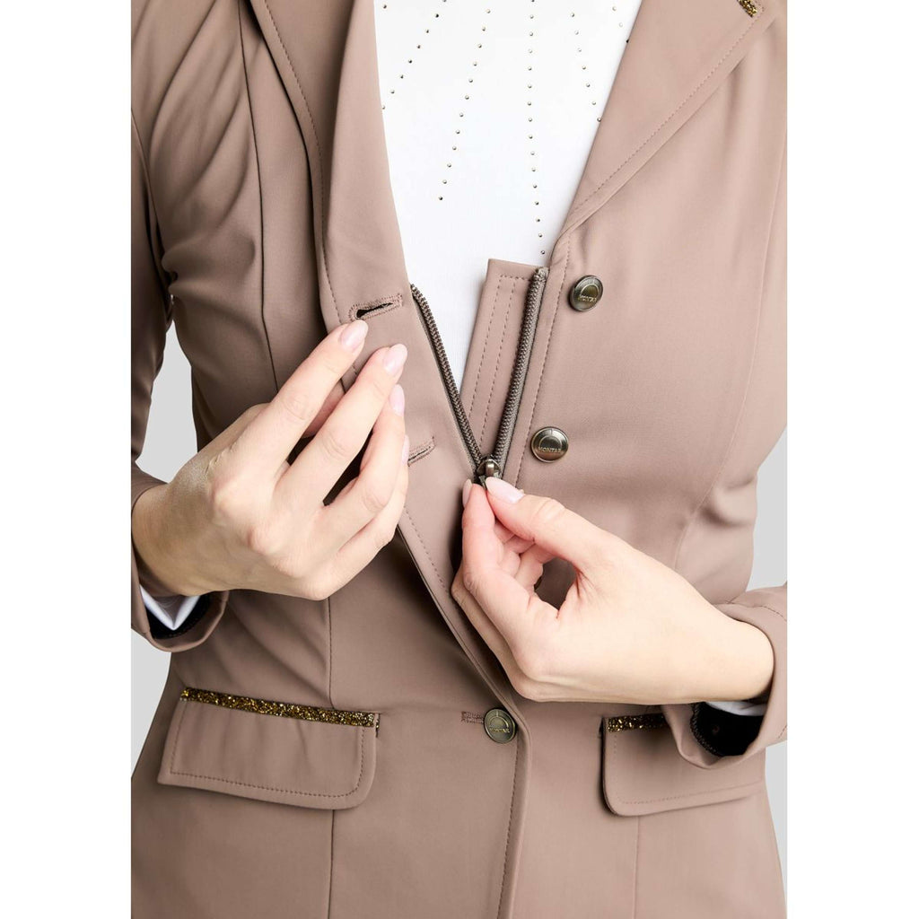 Montar Chaqueta de Competición MoEve Golden Quartz Crystals Nougat Brown