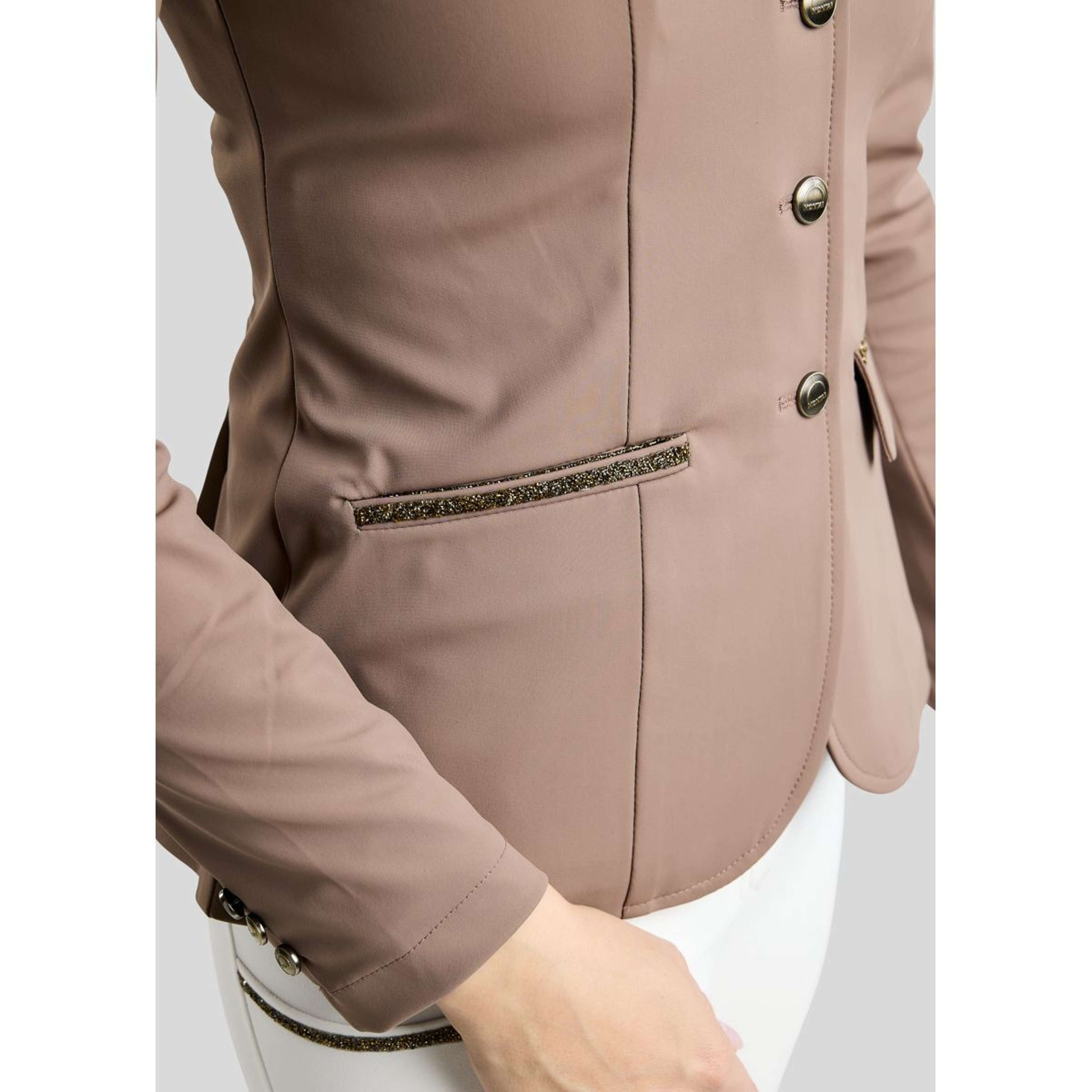 Montar Chaqueta de Competición MoEve Golden Quartz Crystals Nougat Brown