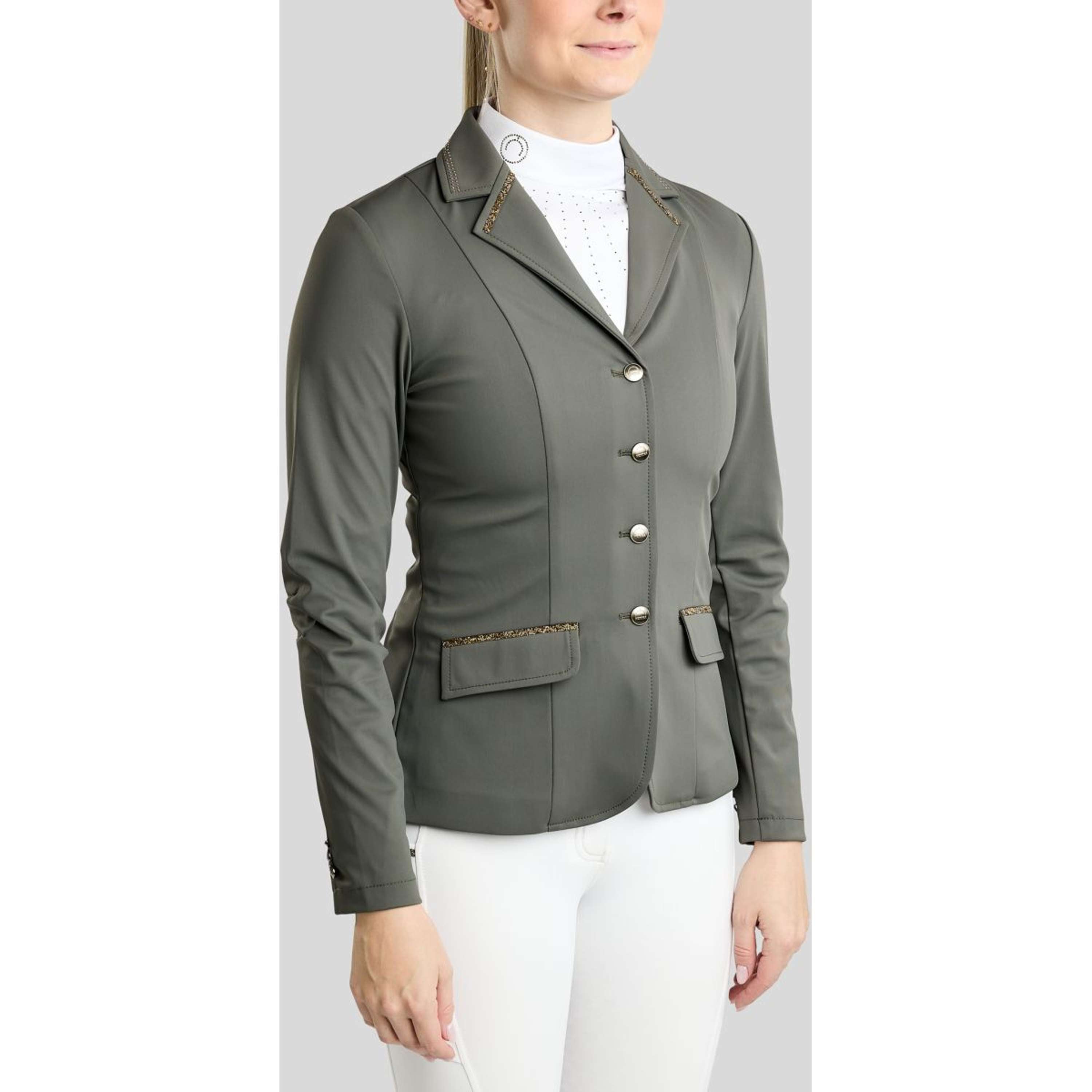 Montar Chaqueta de Competición MoEve Golden Quartz Crystals Forest Green