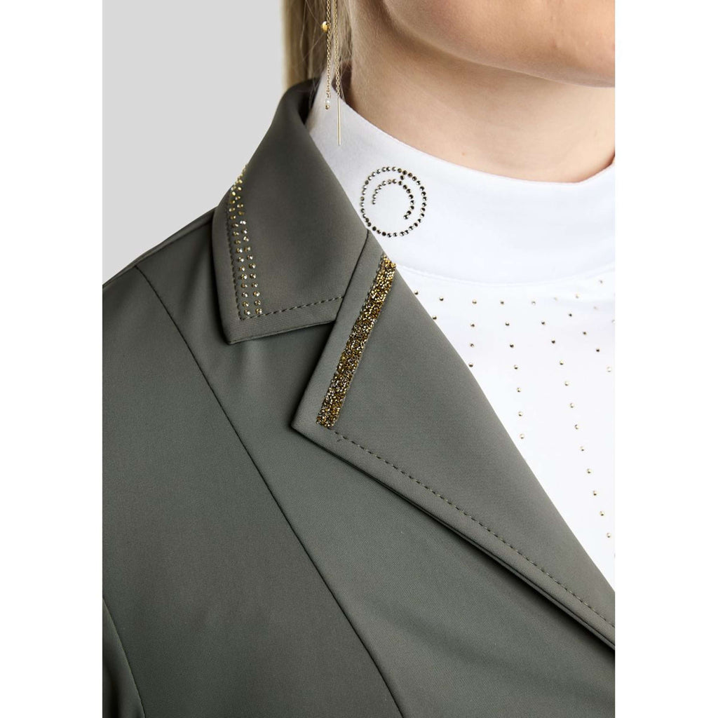 Montar Chaqueta de Competición MoEve Golden Quartz Crystals Forest Green