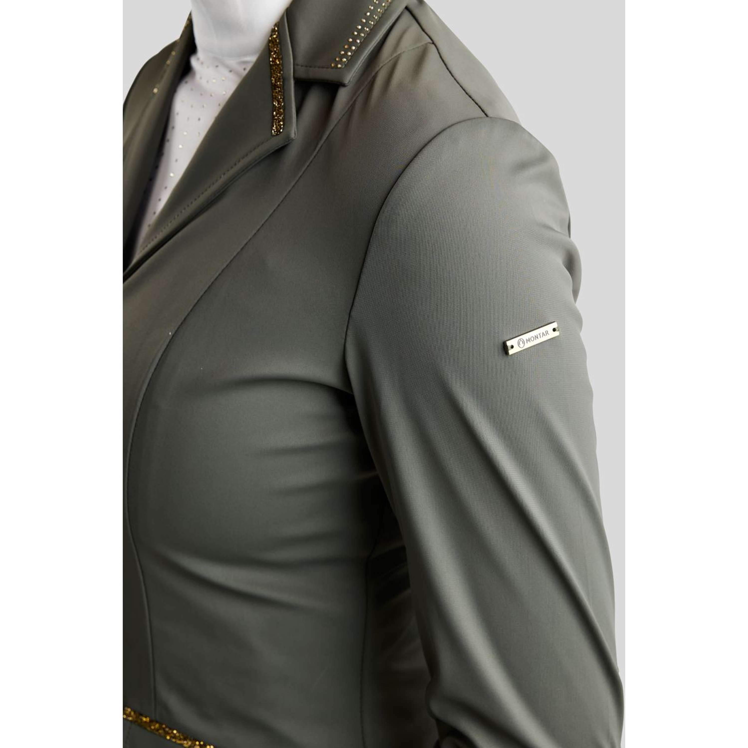 Montar Chaqueta de Competición MoEve Golden Quartz Crystals Forest Green