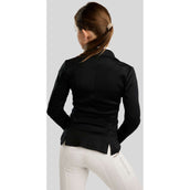 Montar Chaqueta de Competición MoPearl Pintucks Gun Metal Crystals Junior Negro