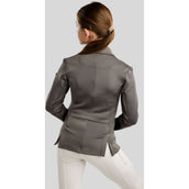 Montar Chaqueta de Competición MoPearl Pintucks Gun Metal Crystals Junior Gris