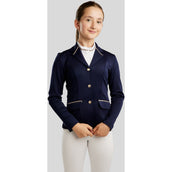Montar Chaqueta de Competición MoPearl Pintucks Gun Metal Crystals Junior Navy