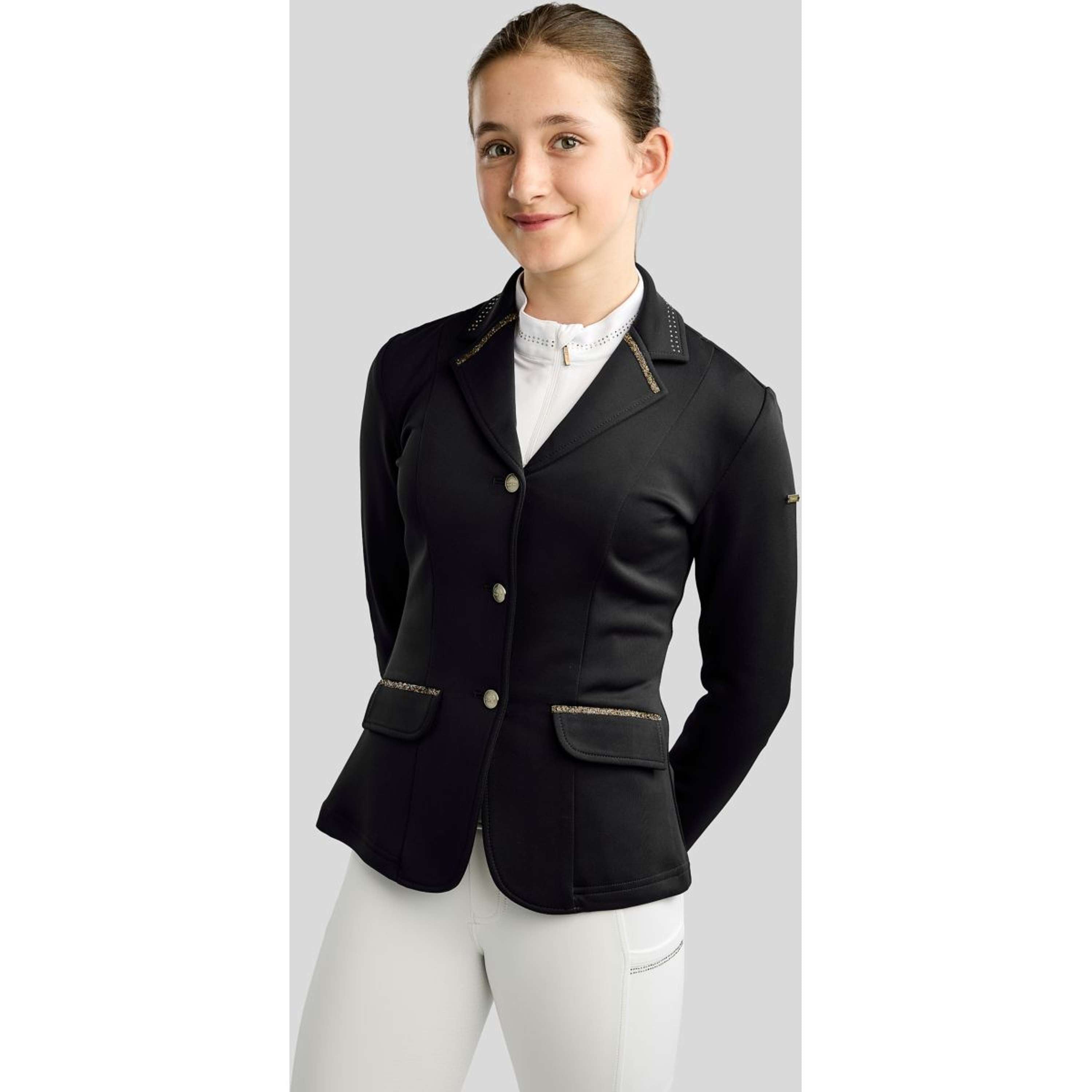 Montar Chaqueta de Competición MoEve Golden Quartz Crystals Kids Negro