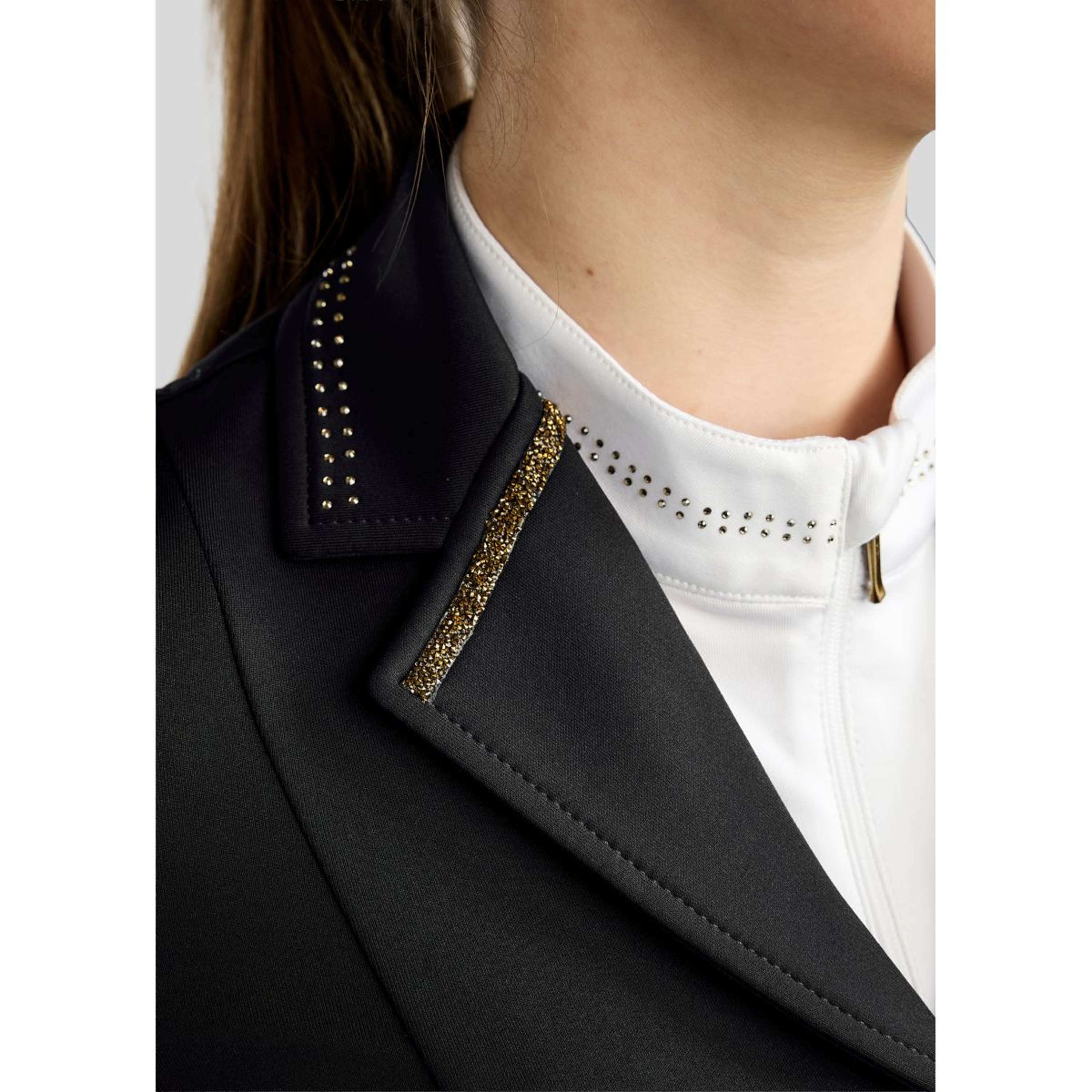 Montar Chaqueta de Competición MoEve Golden Quartz Crystals Kids Negro