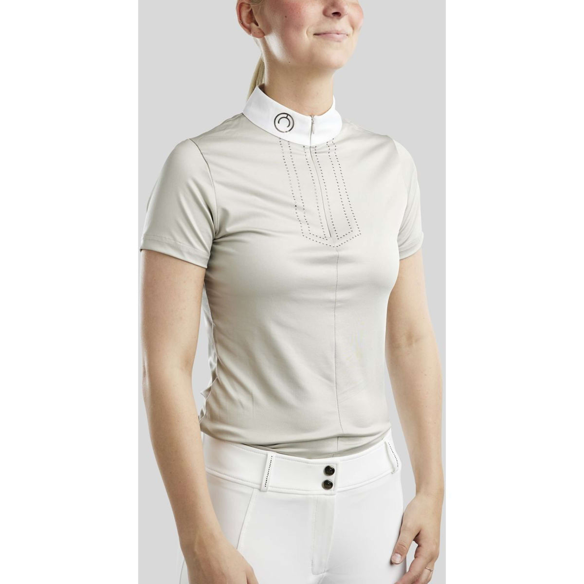 Montar Camiseta de Competición MoViolet Gris Plateado