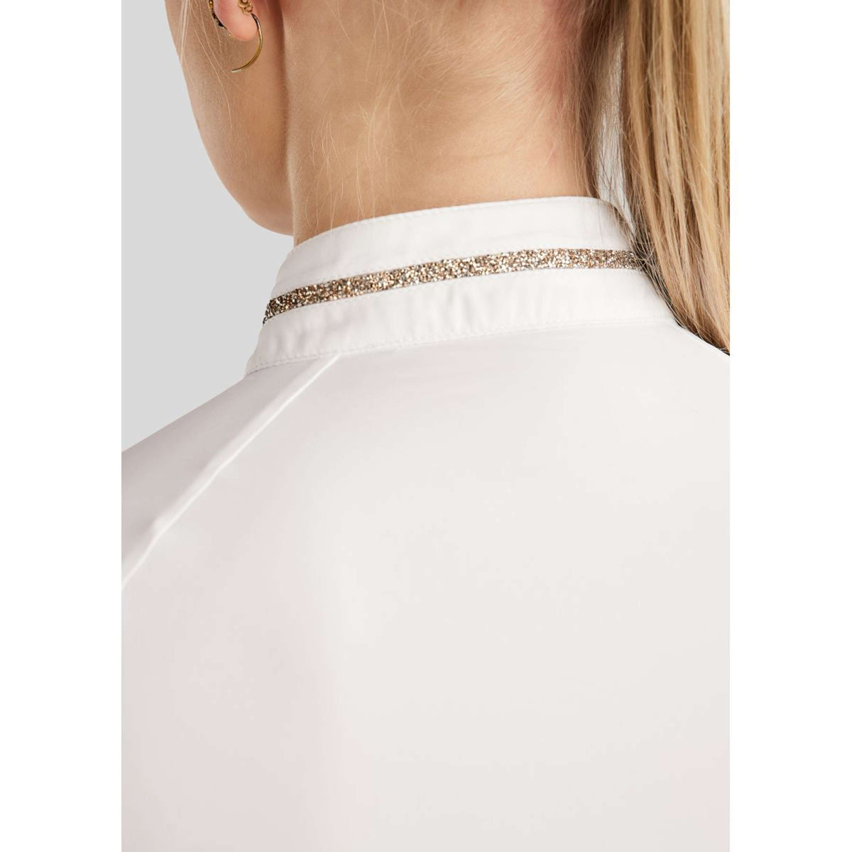 Montar Camiseta de Competición MoLila Champagne Crystals Blanco