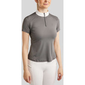 Montar Camiseta de Competición MoPearl Pintucks Gun Metal Crystals Gris