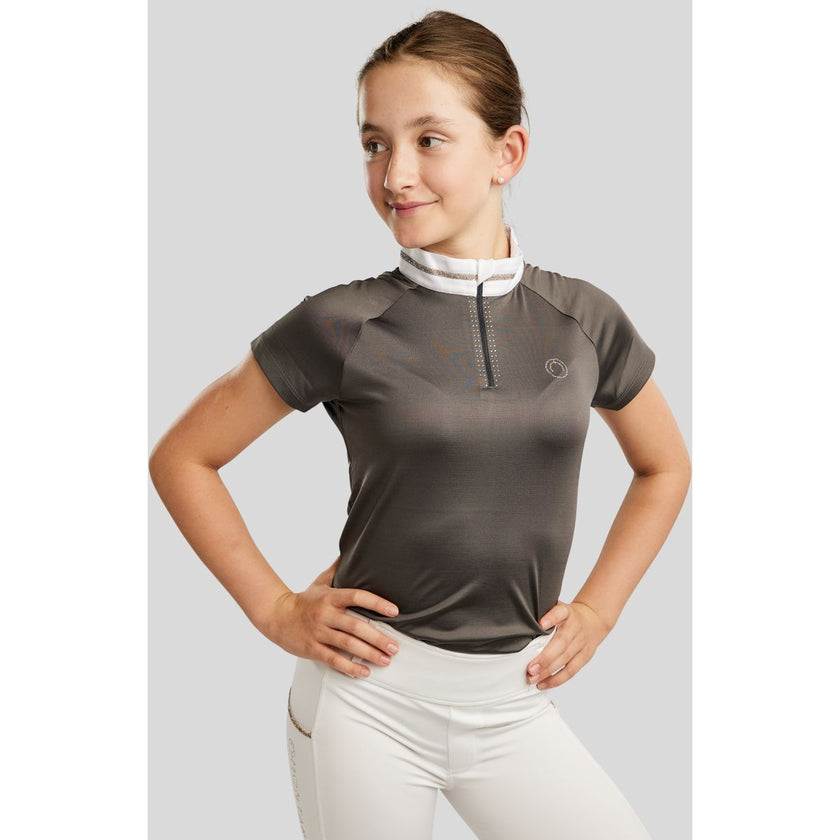 Montar Camiseta de Competición MoLila Champagne Crystals Junior Gris Montar Camiseta de Competición MoLila Champagne Crystals Junior Gris