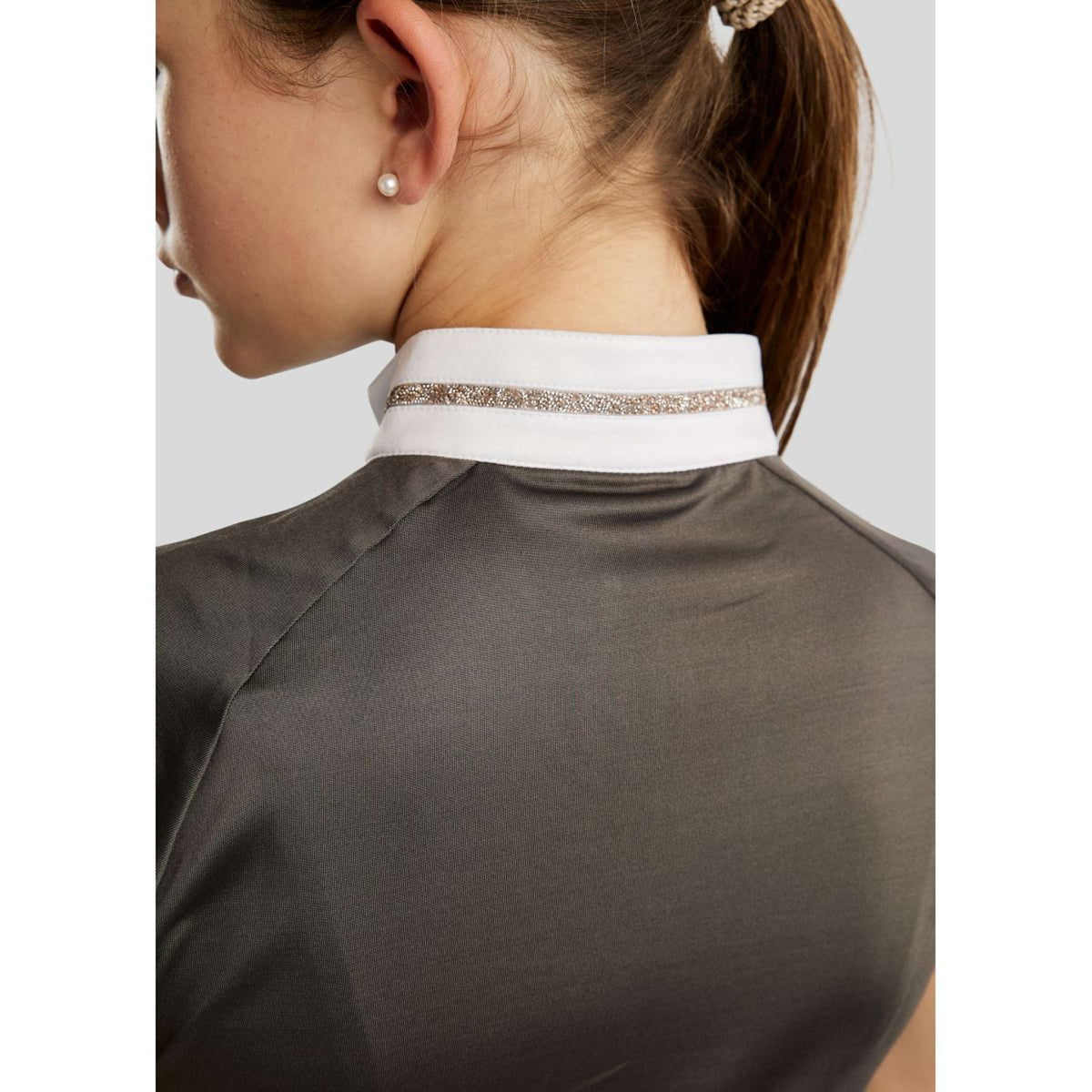 Montar Camiseta de Competición MoLila Champagne Crystals Junior Gris