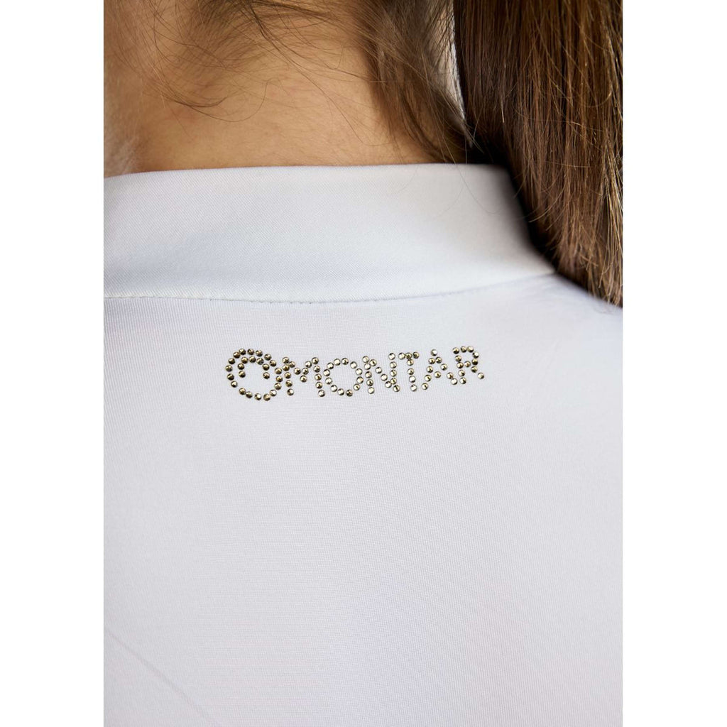 Montar Camiseta de Competición MoEverline Golden Quartz Crystals Kids Mangas Largas Blanco