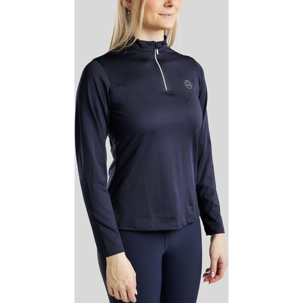 Montar Polo Everly Crystal Logo Mangas Largas Navy