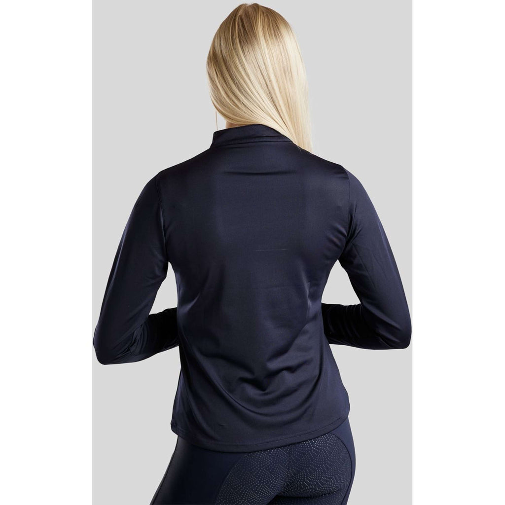 Montar Polo Everly Crystal Logo Mangas Largas Navy