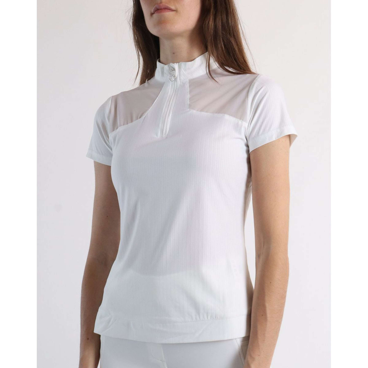 Montar Poloshirt MoMeadow Mesh Blanco