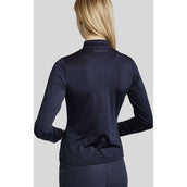 Montar Shirt MoRosie Pintucks Crystals Mangas Largas Dark Navy