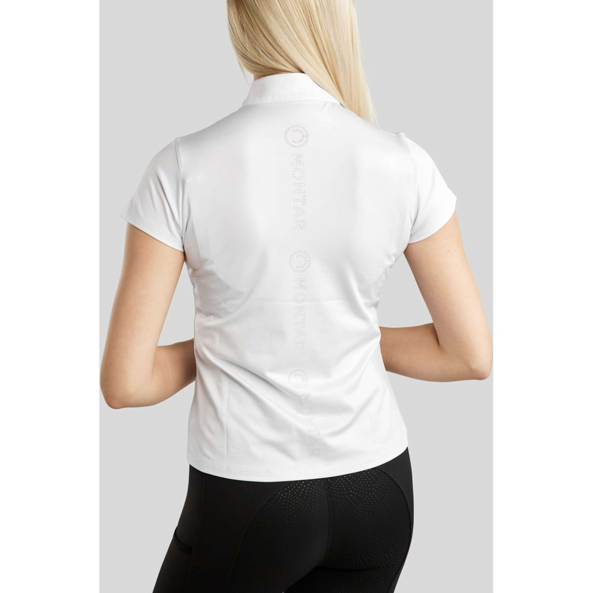 Montar T-Shirt MoElaine Lasercut Logo Blanco