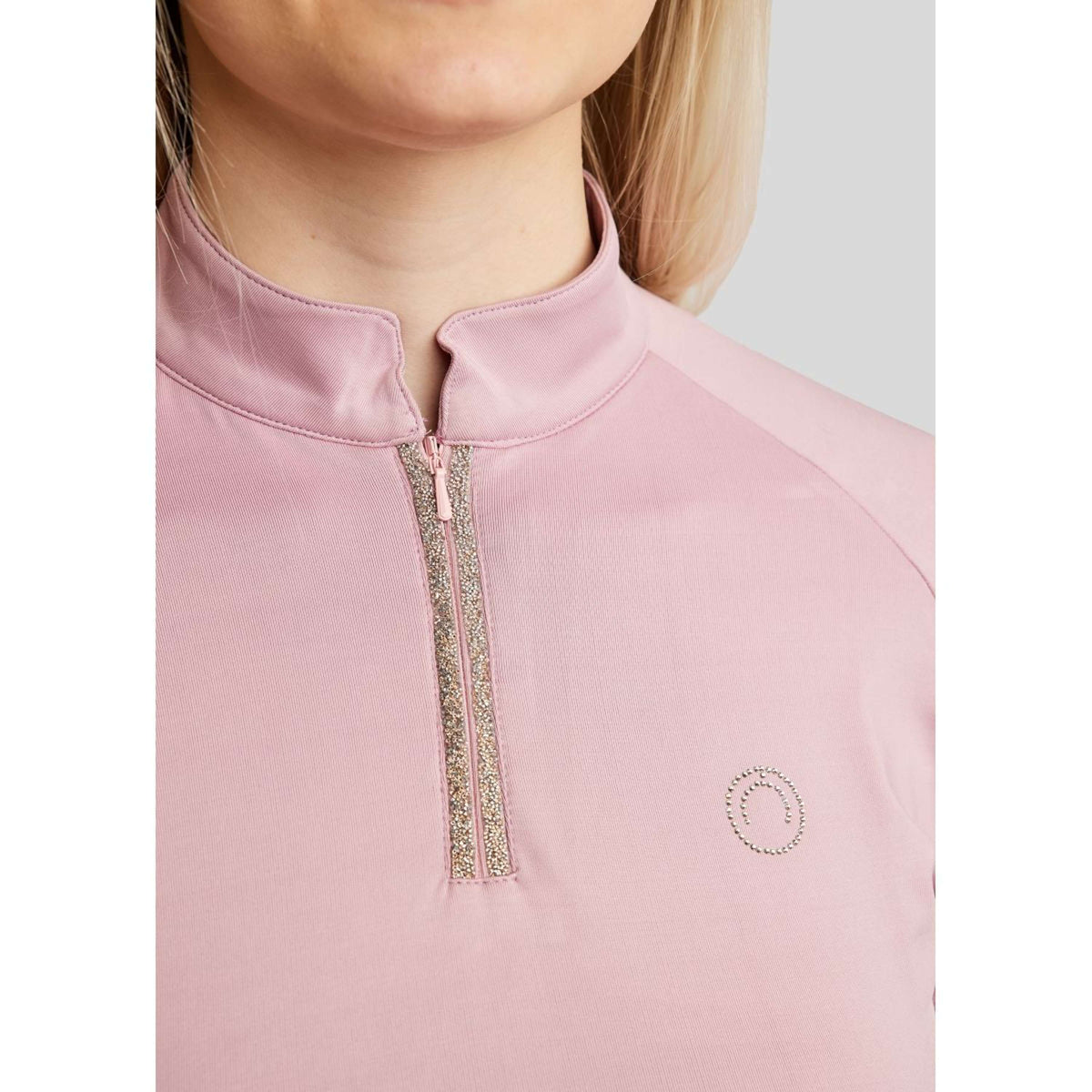 Montar Poloshirt MoLila Champagne Crystals Candy Pink